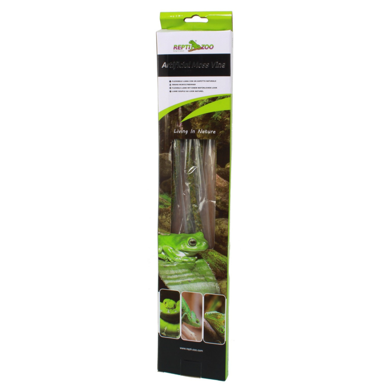 Ліана гнучка з натуральним мохом для тераріуму Repti-Zoo Artificial Moss Vine 1см x 2м (RV0210)
