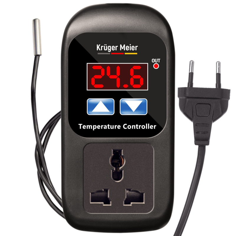 Цифровий термостат Kruger Meier Carbonne 1500Вт. для тераріуму