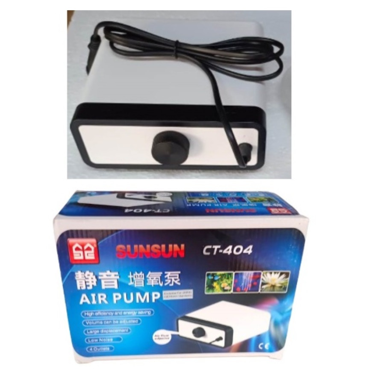 Компресор 4 канали SunSun CT-404 (4*168 л/год, 8 Вт) до 700 л