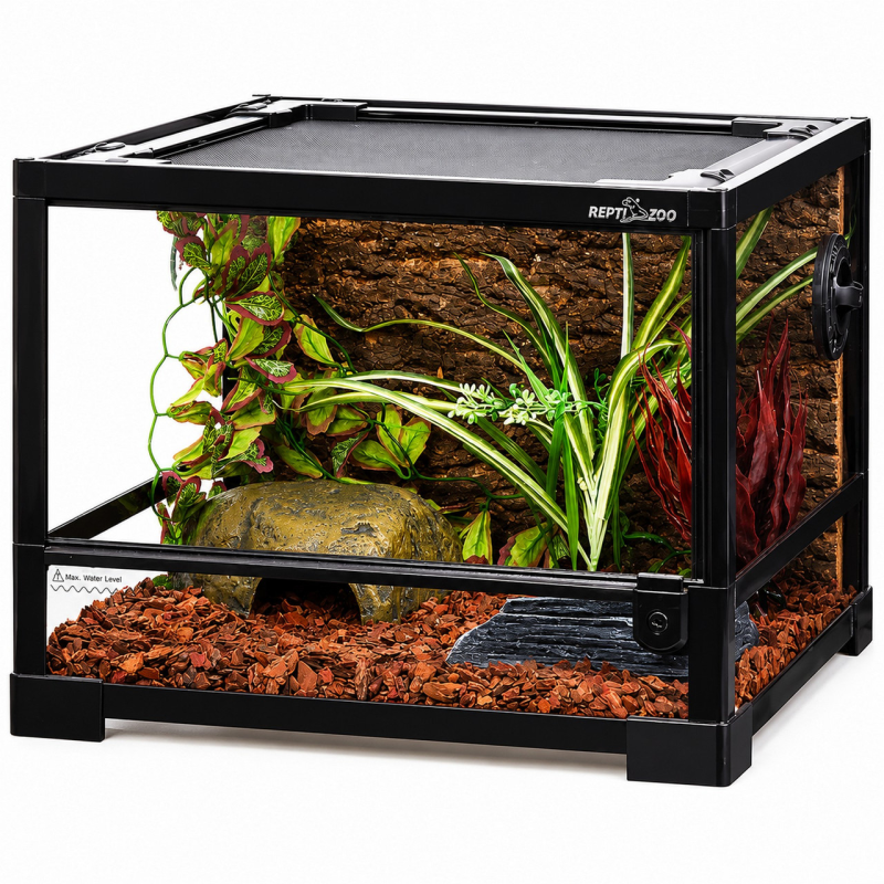Тераріум Repti-Zoo 45x45x32см зі скляними дверцятами, замком та водостійким дном (RK0116S)