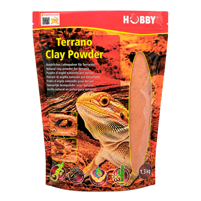 Глиняний порошок для тераріумного субстрату Hobby Terrano Clay Powder Red 1,3 кг (33210)