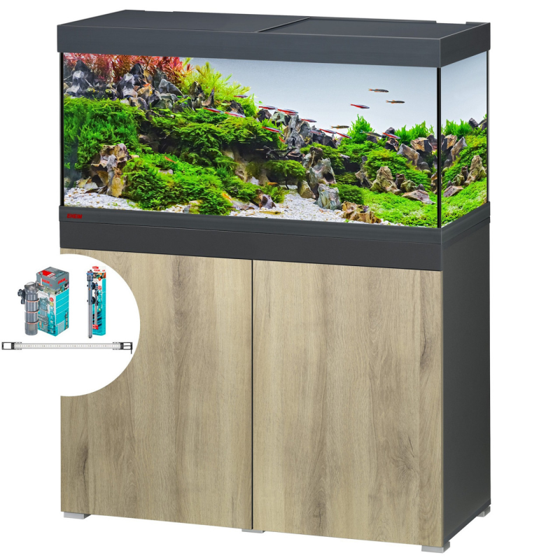 Акваріумний комплект Eheim vivaline LED 180 1x13.4W (LED) anthracite/wood з тумбою (0613045)