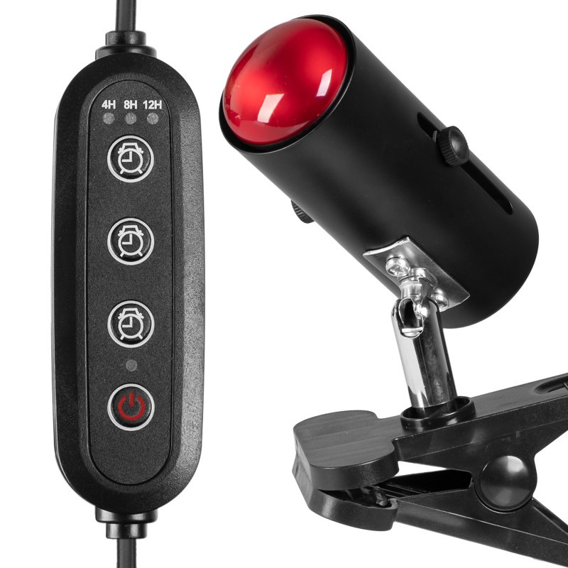 Світильник з затискної ручкою і таймером Terrario ReptiSun Time Control 200W